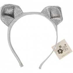 Serre-tête Chat Argent