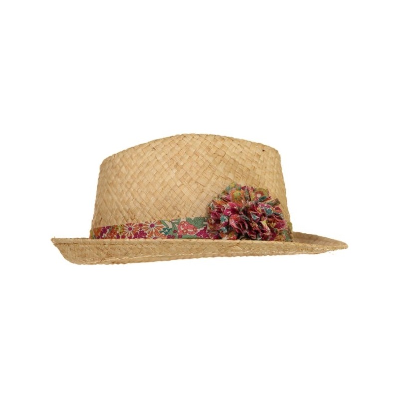 Margaret Annie Liberty Pom Straw Hat
