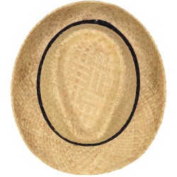 Dark Blue Diamonds Straw Hat