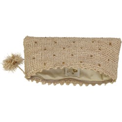 Raffia pencil case