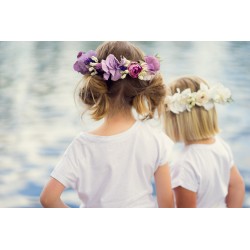 Lavender Flower Crown Boho Hair Wreath For Weddings And Celebrations