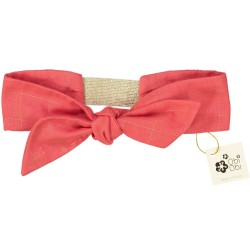 Elastic headband raspberry pink hair band accessory for women and girls