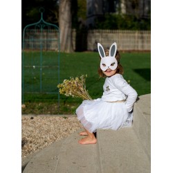 Giegxin Costume de lapin blanc 5 pièces pour adulte - Chaussures