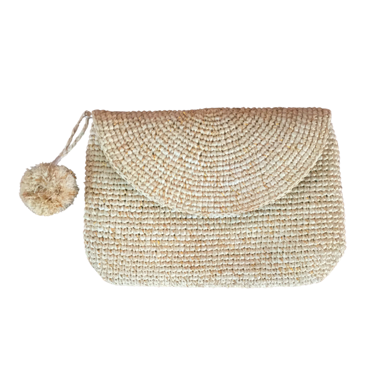 pochette raphia