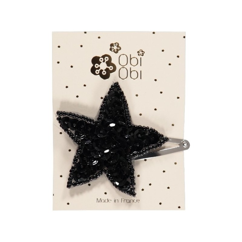 Set of 12 Sequin Star Hairclips. Mix 2 colors.