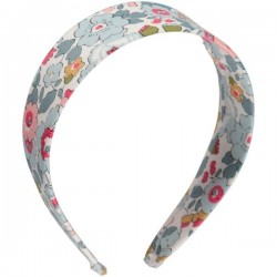 Blue Flower Liberty Large Headband