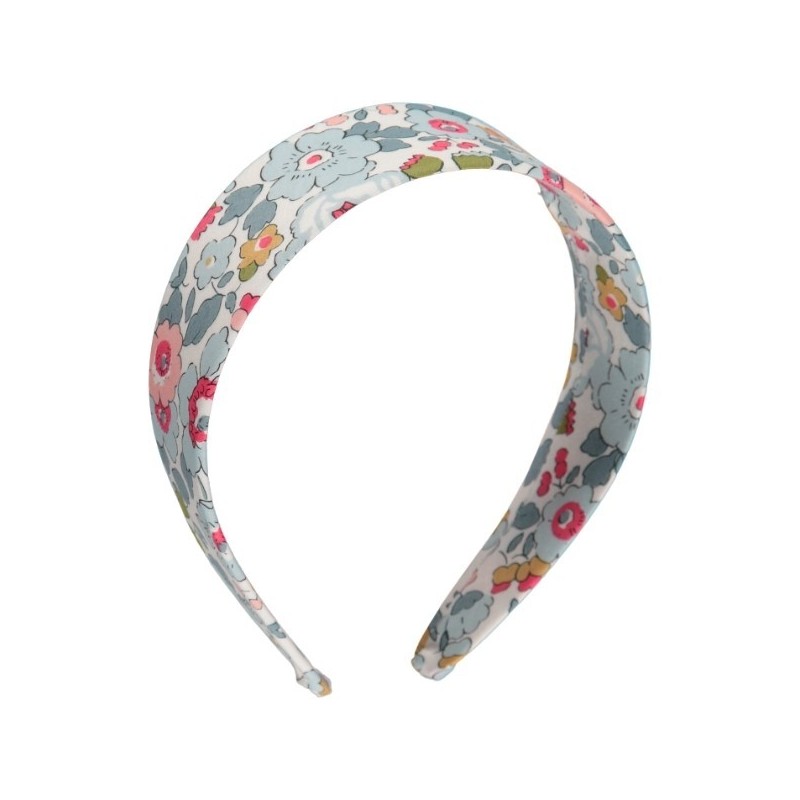 Blue Flower Liberty Large Headband